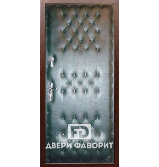недорогая металлическая дверь с двухсторонней отделкой винилискожа